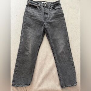 Levi's Premium Gray Straight Wedgie Jeans-Perfect Condition 28